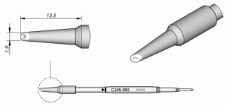 Cartridge minispoon 1.8mm for T245&2245