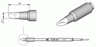 Cartridge 2245-938 minispoon 2.7mm
