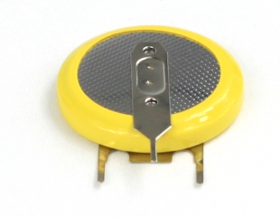 Lithium Coin Battery (Button Cell); 3.0V/550mAh; PCB Mount, Vertical