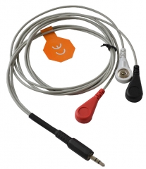 Professional EKG-EMG cable with snap connector for GEL ECG electrodes