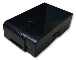 Enclosure for Use With Raspberry Pi Single Board Computers, ABS, 99.13x63.5x31.25mm; Black