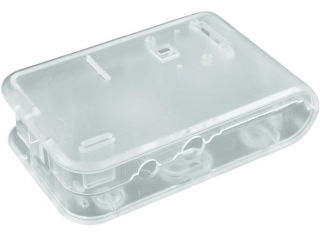 Plastic Box Clear; for Raspberry Pi Model B only