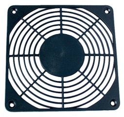 Fan Finger Guard 120x120mm; Plastic; Black; Sunken Mounting Holes