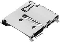 Micro SD Socket,Push-Push,With switch,H=1.9mm || OBSOLETE