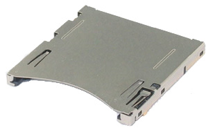 SD Card съединител; Push-Push; със заключване; SMD