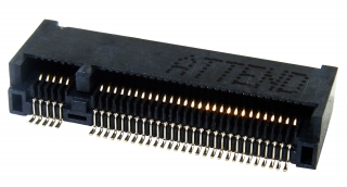 Mini PCI-E M.2 Connector (NGFF); B Key Type; 67Pin; Pitch 0.5mm; H 4.2mm + Nut  ||  DISCONTINUED