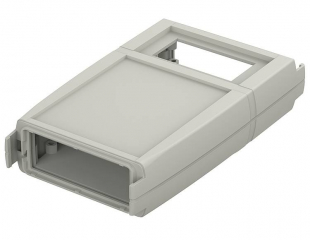 Enclosure with display opening and membrane keypad area 130x75x26mm