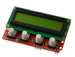 Arduino compatible shield with LCD16x2