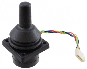 Precision Hall Effect Joystick; 2 Axes; 40% Gain; Square Limiter; Skirted Handle