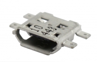 MICRO USB 2.0 съединител тип B; гнездов(receptacle); ъглов; SMD Middle Mount