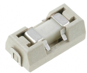 Quick-acting fuse+SMD socket 1A 125V AC/DC 9.73x5.03x3.81mm