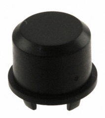 Cap Round; h=14.9mm; D=9.6mm; Black