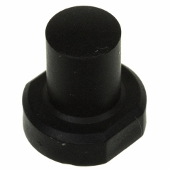 Cap/Actuator Round; h=19.0mm; Black