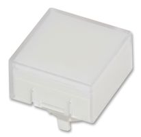Cap Square; 14.3x14.3mm; Frosted White Lens+Transparent Lid