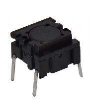 Pushbutton Switch;Leveled Actuator;10x10mm;SPST/OFF-ON;3.5N;50mA/24VDC;IP67
