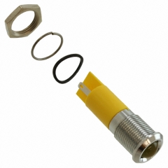 абажур 14 mm; жълт светодиод; 24VDC/20mA; IP67