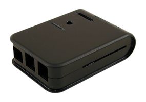 Raspberry Pi Model B+/ Pi 2 Model B/ Pi 3 Model B/ Pi 3 Model B+ Compatible Box; 98.54x69.49x29.6mm, Black, ABS