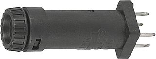 Fuse holder 5 x 20 mm, Shock-Safe; Fingergrip Cap; PCB Mount; Vertical; IEC 60335-1; IP40
