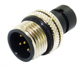 M12A Plug; Male; 5Pin; For Cable; A Code; for overmolding