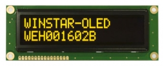 Character OLED Display 16x2 Yellow 122 x 44 x 10 mm, 5V  ||  DISCONTINUED