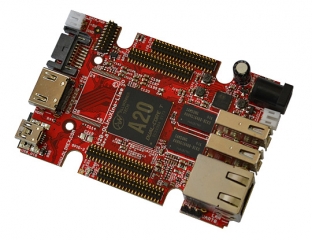 OPEN SOURCE HARDWARE EMBEDDED ARM LINUX SINGLE BOARD COMPUTER WITH ALLWINNER A20 DUAL CORE CORTEX-A7 1GB RAM AND GIGABIT ETHERNET