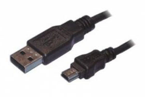 USB-A мъжки към mini USB-B мъжки дължина на кабела 1.8 метра