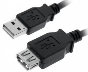 USB-A мъжки към USB-A женски дължина на кабела  1.8 метра
