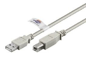 USB-A мъжки към USB-B мъжки дължина на кабела 2.0 метра