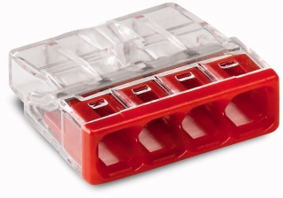 PUSH WIRE® Terminal block, pluggable, 0.5 - 2.5 mm, 4 pos, 450V/24A