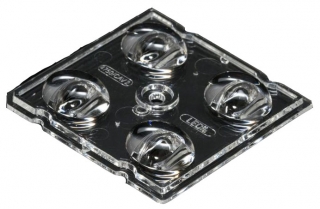 Lens Array Strada, Street lighting Beam, Screw/Pin/Glue Fastening, Material-PMMA 50x50x6.2mm