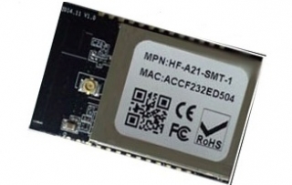 Wi-Fi модул 802.11b/g/n; серия High Performance; USB/UART/GPIO/Ethernet; вградена антена