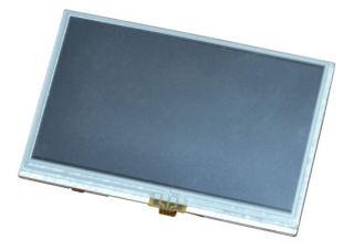 4.3 inch LCD screen with backlight and resistive touch screen panel, compatible with OLinuXino boards