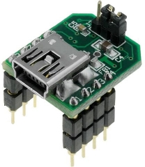 USB to RS232 Converter with FT232R, USB B mini, pin header
