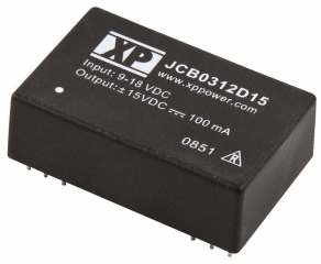 DC/DC Isolated 1.5kV; 3.0W; Uin:36V·72V; Uout:±12VDC; Iout:±125mA; Eff. 80%;  -40°C to 100°C