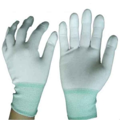 ESD gloves with polyurethane finger coating, size S