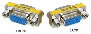 Adapter D-Sub 9 pin female to D-Sub 9 pin female