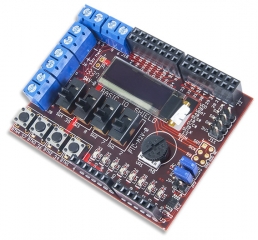 Input/Output Expansion Add-on Board with 128x32 OLED Display