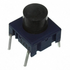 Pushbutton Switch;Leveled Actuator;10x10mm;SPST/OFF-ON;3.5N;50mA/24VDC;IP67