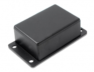 WALL MOUNTED BOX IN BLACK ABS (RAL 9005), 76x42x25