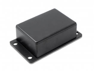 WALL MOUNTED BOX IN BLACK ABS (RAL 9005), 68x36x22