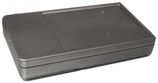 "Handheld" кутия правоъгълна с отделение за батерии; ABS; светлосива (RAL 9002); 105x58x19; IP65
