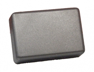 UNIVERSAL RECTANGULAR BOX IN BLACK ABS (RAL 9005), 45x31x20