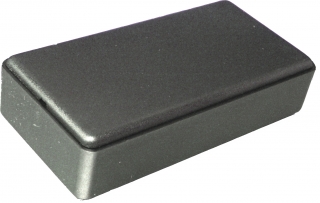 UNIVERSAL RECTANGULAR BOX IN BLACK ABS (RAL 9005), 101x51x26
