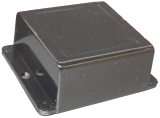 WALL MOUNTED BOX IN BLACK ABS (RAL 9005), 82x69x30