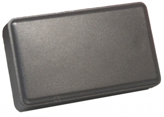 UNIVERSAL RECTANGULAR BOX IN BLACK ABS (RAL 9005), 58x35x21