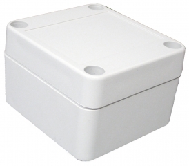 JUNCTION BOX IN DARK GRAY (RAL 7035) IP65 RATED; EXT. 64x60x41mm / INT. 59x37x31mm