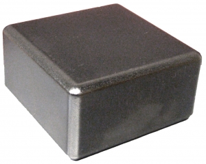 SENSOR BOX IN BLACK ABS (RAL 9005), EXT. 71x71x37mm / INT. 65x65x26mm