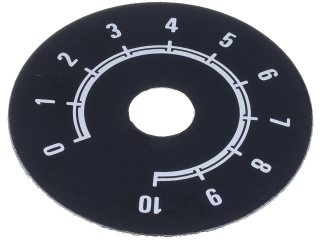 Scale for potentiometers and enclosures (10 positions) ?50mm black