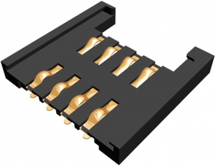 SIM connector for TR modules, 8 pins, SMT