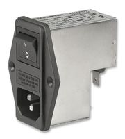AC Power Entry Module IEC 320-C14 ser.6766 with Fuseholder 2-pole, Panel Mount, Male Blades, 10A, 250VAC || OBSOLETE